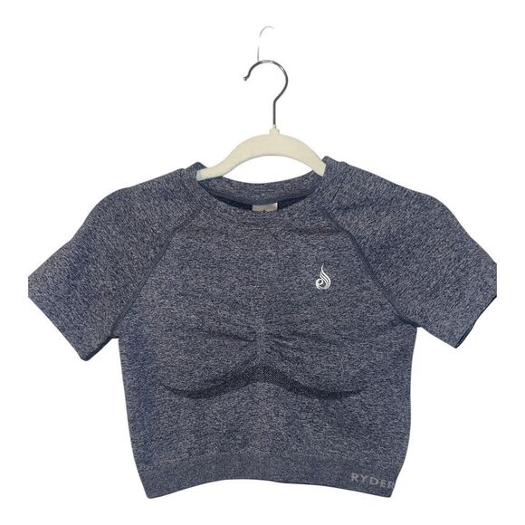 Ryderwear Navy Sculpt Seamless T-Shirt, Small - Picture 2 of 7